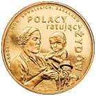 Moneta 2 zł Polacy ratujący Żydów – rodzina Ulmów, Kowalskich, Baranków