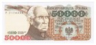 Banknot Polska 50 000 zł z 1993 r. UNC