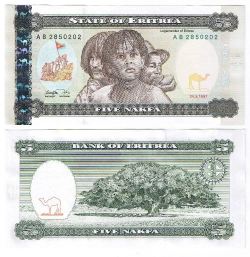 Erytrea 5 Nakfa 1997 r.