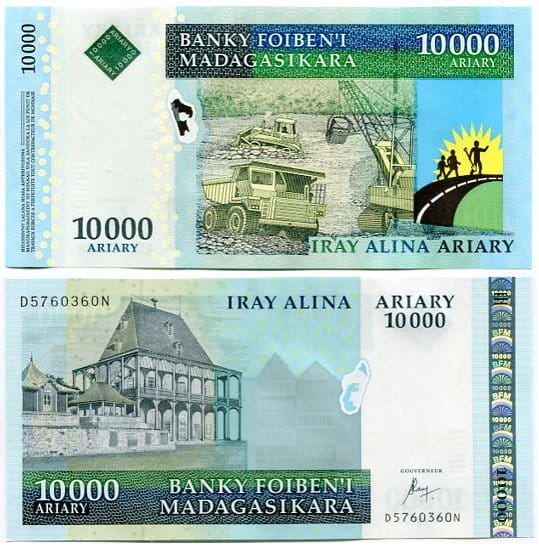 Madagaskar 10000 Ariary 2009 r. UNC