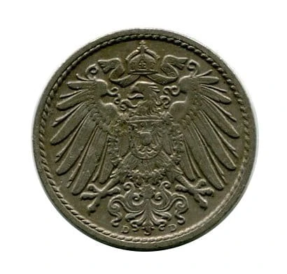 Niemcy 5 Pfennig 1910 r. 