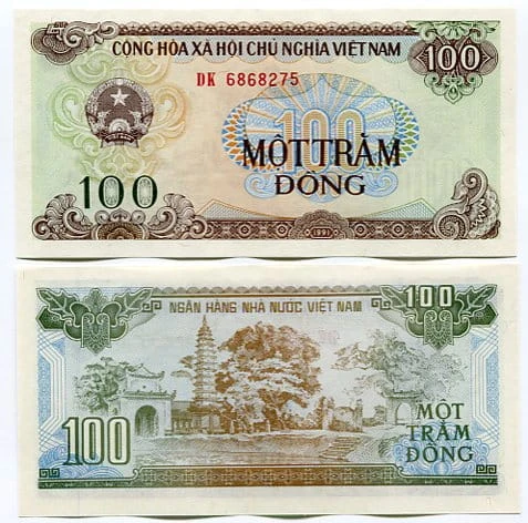 Wietnam 100 Dong 1991 r. UNC