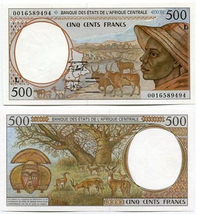 Gabon 500 Francs 2000 r. UNC