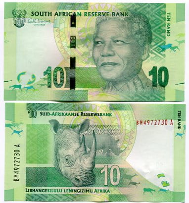 RPA 10 Rand 2012 r. UNC