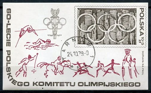 Znaczki 1979 r. 60-Lecie Polskiego Komitetu Olimpijskiego