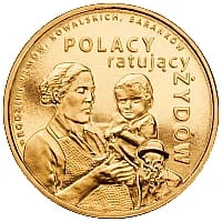 Moneta 2 zł 2012 r. Polacy ratujący Żydów – rodzina Ulmów, Kowalskich, Baranków