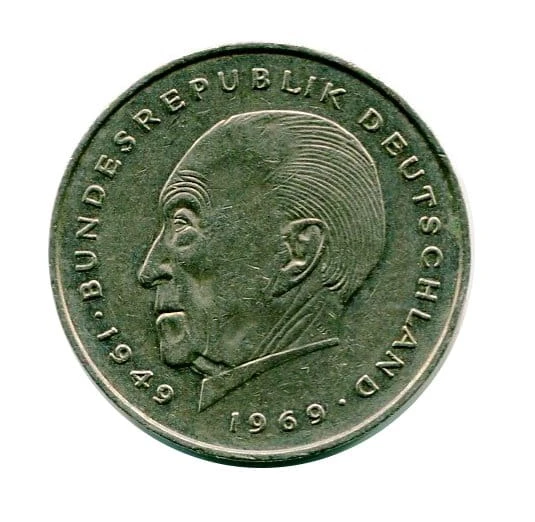 Niemcy 2 Marki 1987 r. Konrad Adenauer