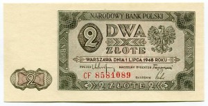 Banknot 2 zł 1948 r.