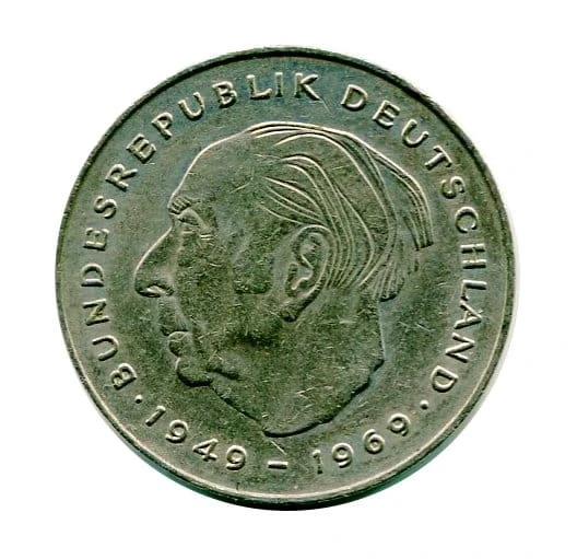 Niemcy 2 Marki 1978 r. Theodor Heuss