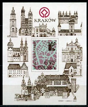 Znaczki 1982 r. Odnowa zabytków Krakowa