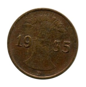 Niemcy 1 Pfennig 1935 r.