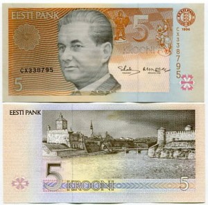Estonia 5 Koron 1994 r. UNC
