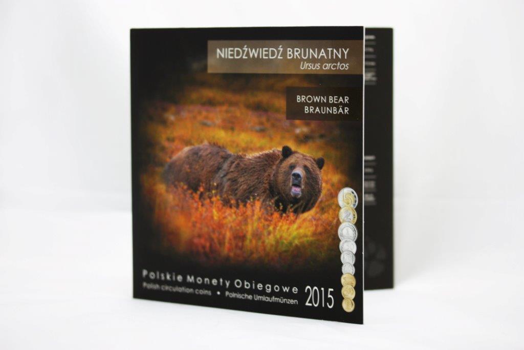 Menniczy zestaw monet obiegowych w etui 2015 r.