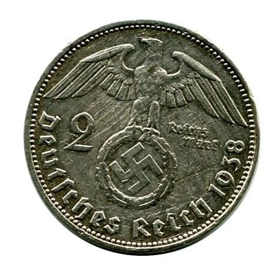 2 Marki Reichsmark 1938 r. Paul von Hindenburg A