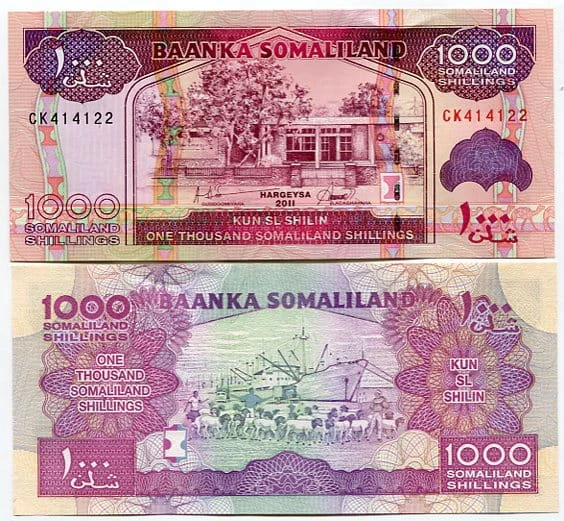 Somalia 1000 Shillings 2011 r.