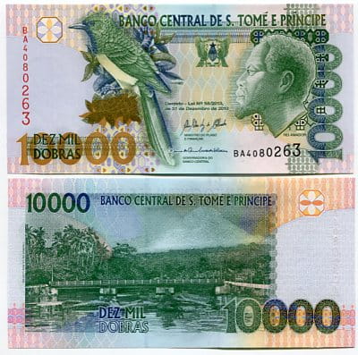 Wyspy Świętego Tomasza i Książęca 10000 Dobras 2013 r.