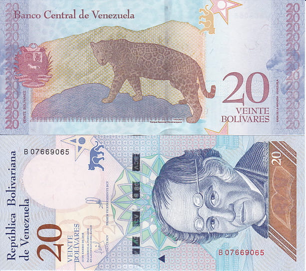 Wenezuela 20 Bolivares 2018 r. UNC