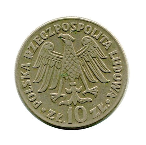 10 złotych Kazimierz Wielki - Napis Wklęsły 1964 r.