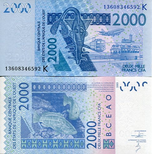 Senegal 2000 Francs 2003 r. UNC