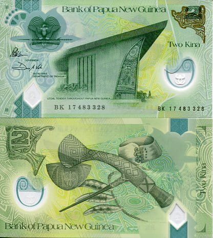 Papua Nowa Gwinea 2 Kina 2020 r. Polimer UNC