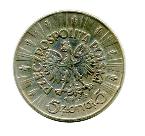 5 złotych Józef Piłsudski 1936 r.