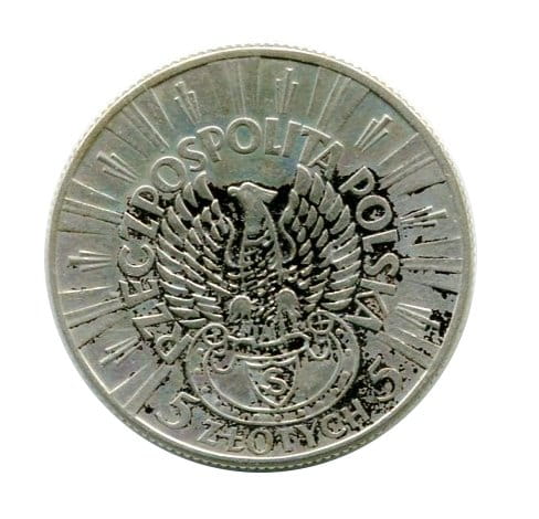5 zł Józef Piłsudski - Orzeł Strzelecki 1934 r.