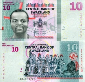 Suazi 10 Emalangeni 2024 r. UNC