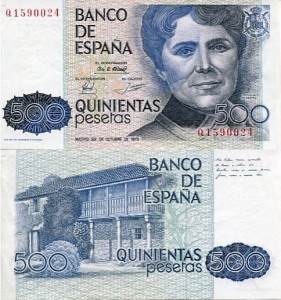 Hiszpania 500 Pesetas 1979 r. UNC