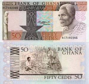 Ghana 50 Cedis 1980 r. UNC