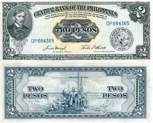 Filipiny 2 Pesos 1949 r. UNC