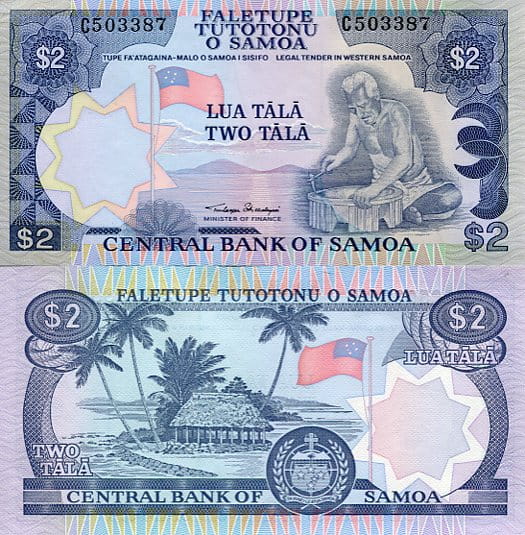 Samoa 2 Tala 1985 r. UNC
