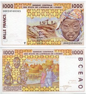 Togo 1000 Francs 1996 r. UNC