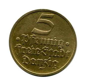 5 fenigów 1932 r. WMG