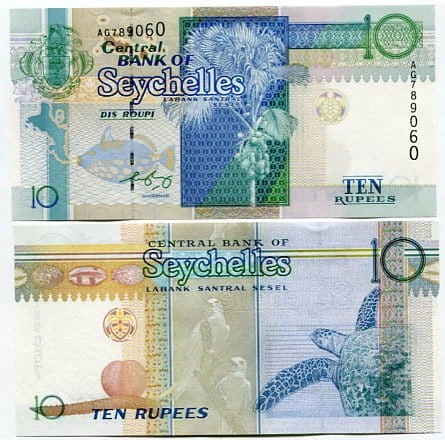 Seszele 10 Rupii 1998 r. UNC