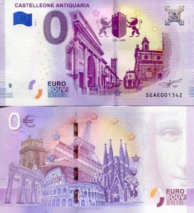 Banknot 0 Euro Włochy - Castelleone Antiquaria