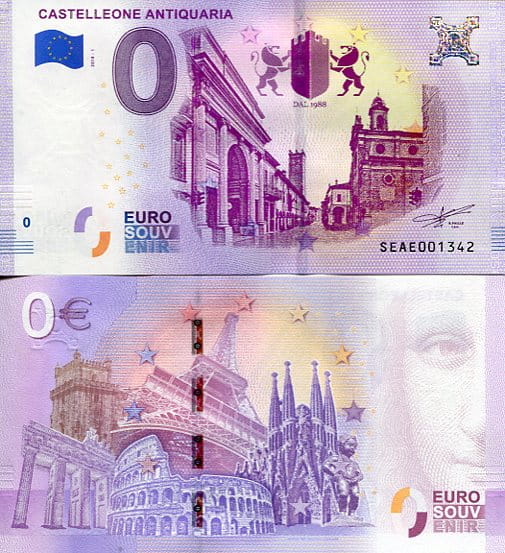 Banknot 0 Euro Włochy - Castelleone Antiquaria