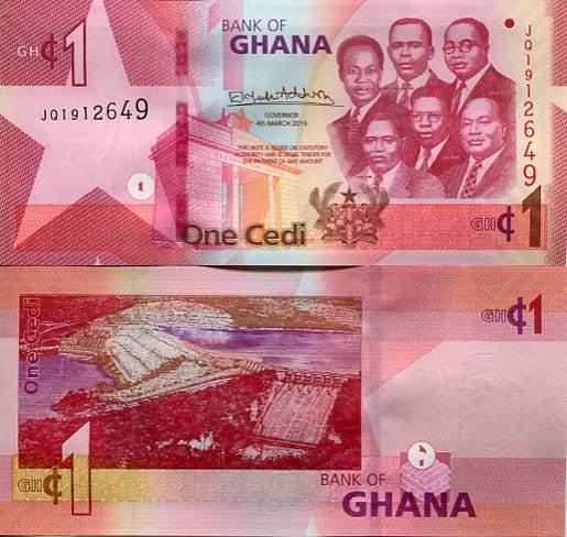 Ghana 1 Cedi 2019 r. UNC