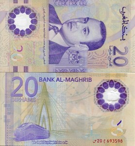 Maroko 20 Dirhams 2019 r. Polimer UNC