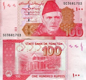 Pakistan 100 Rupii 2024 r. UNC