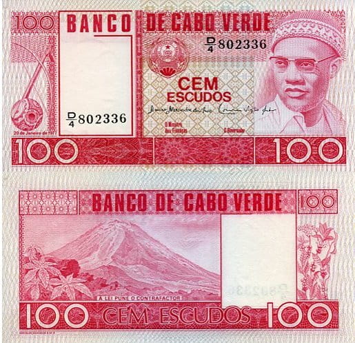 Wyspy Zielonego Przylądka 100 Escudos 1977 r. UNC