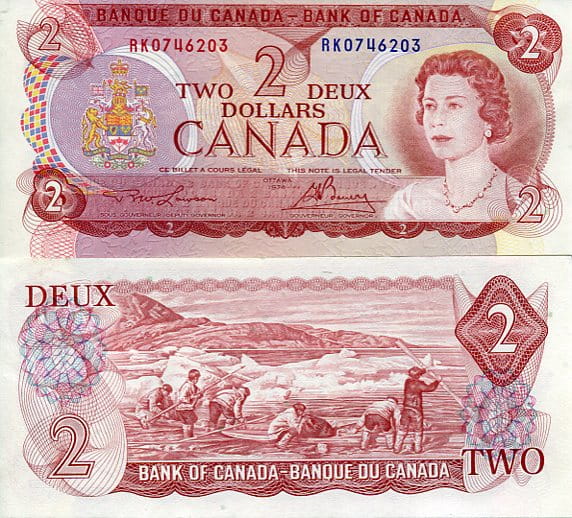 Kanada 2 Dolary 1974 r. UNC