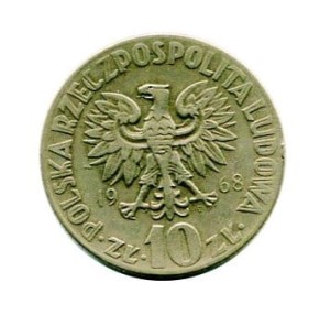 10 złotych Mikołaj Kopernik 1968 r.