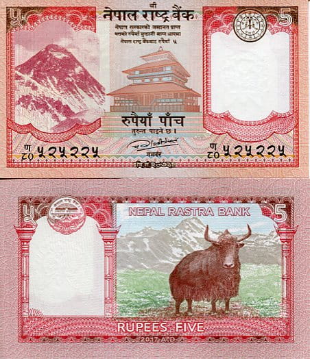 Nepal 5 Rupees 2020 r. UNC