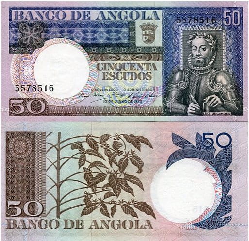 Angola 50 Escudos 1973 r. UNC