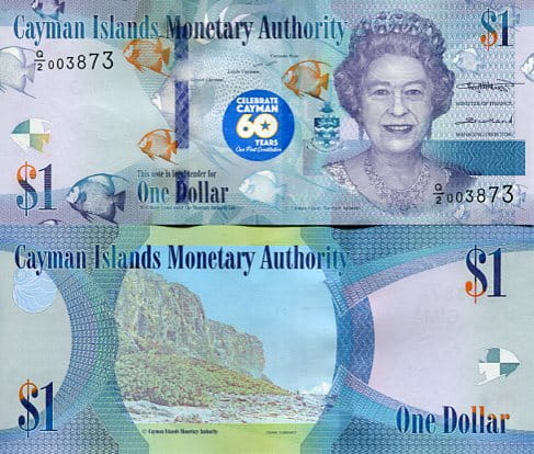 Kajmany 1 Dolar 2018 r. UNC