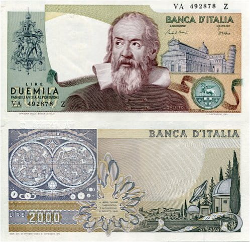Włochy 2000 Lire 1983 r. UNC