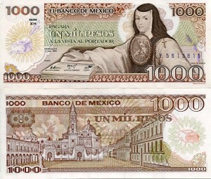 Meksyk 1000 Pesos 1985 r. UNC