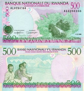 Rwanda 800 Francs 1998 r. UNC