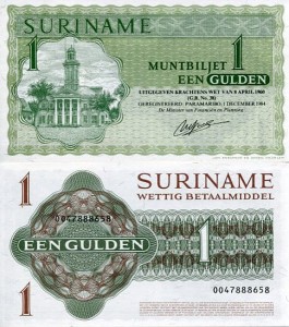 Surinam 1 Gulden 1984 r. UNC