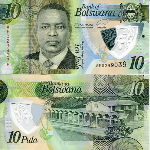 Botswana 10 Pula 2020 r. Polimer UNC